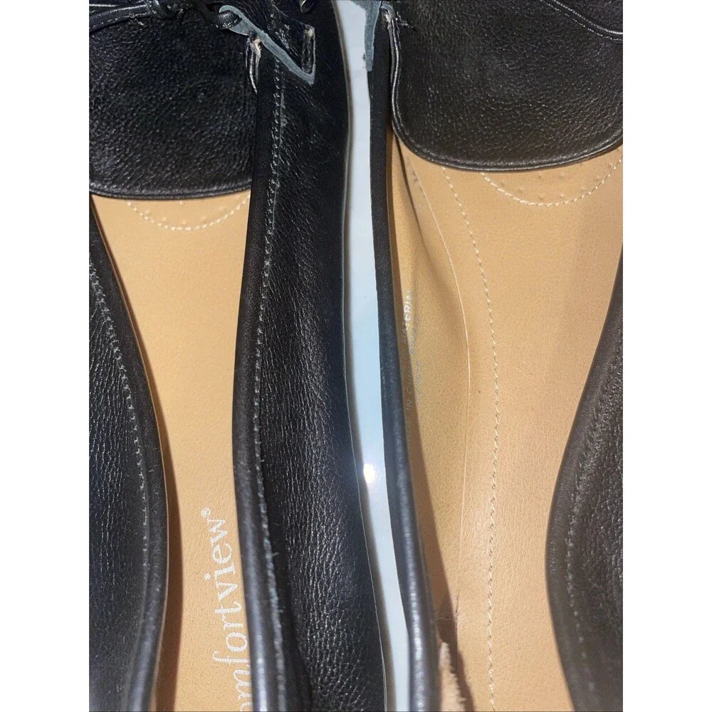 Comfort View Leather Size 12 Wide Royce Flats With Now Tie